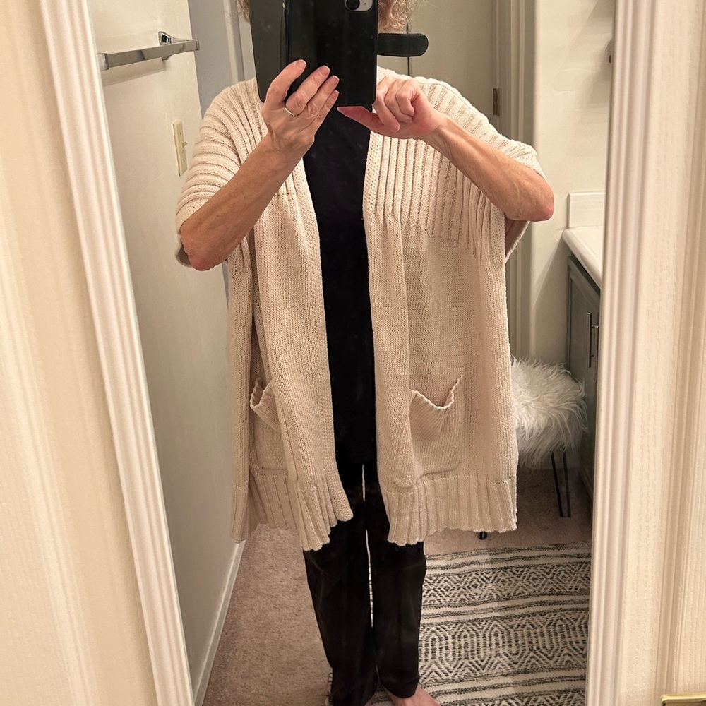 MARKDOWN on Splendid Collection 100% Cotton Open Front Cardigan - Picture 2 of 10